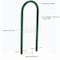 Global Industrial U-Rack Bike Rack, Green, Below Ground Mount, 2-Bike Capacity 442804GGN - alternate 2